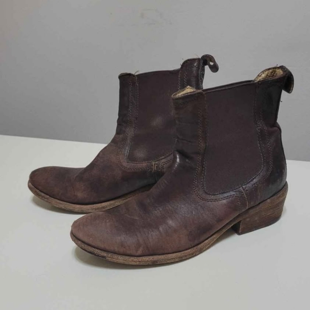 Frye Brown Ankle Boots
